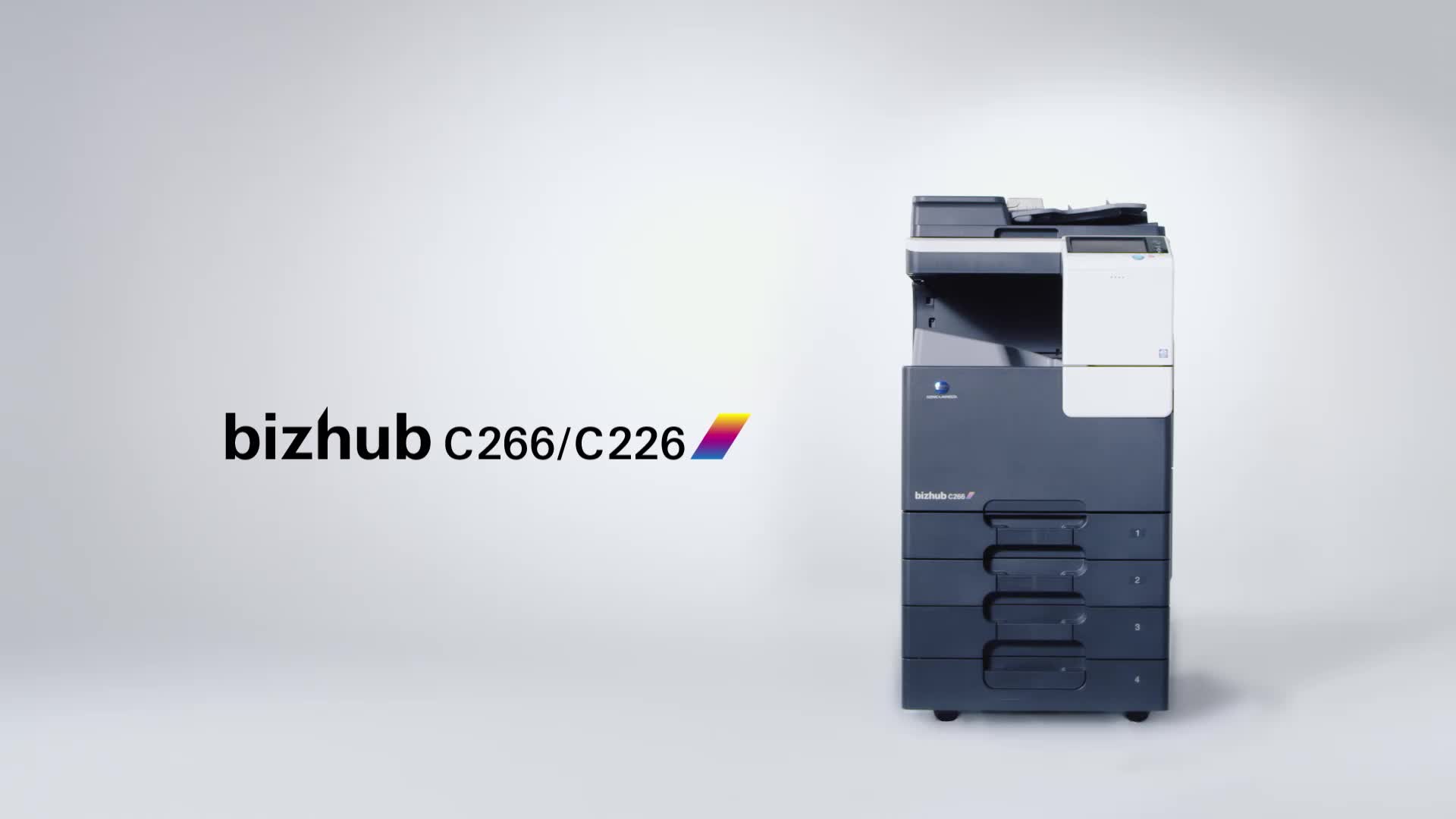 美能达(konica minolta) c226 a3彩色激光双面打印机一体机办公复印机