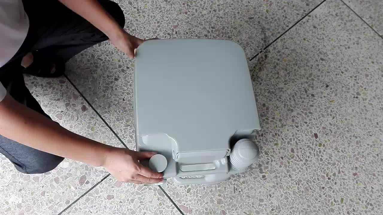 gmf多功能成人塑料移动马桶户外车载便携式冲水马桶 二十升